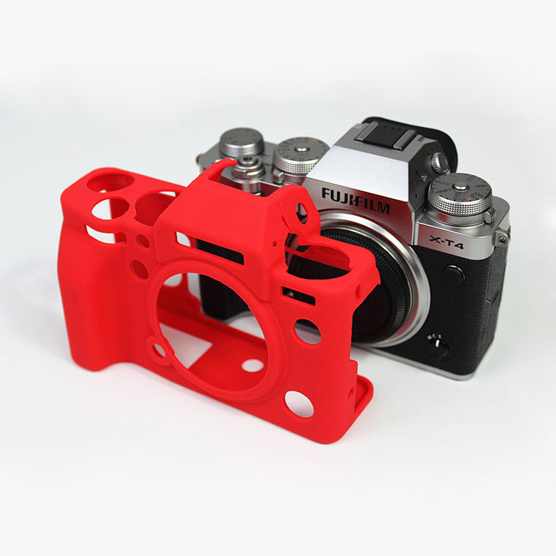 Soft Silicone Protective Case for FUJIFILM X-T4 - Red