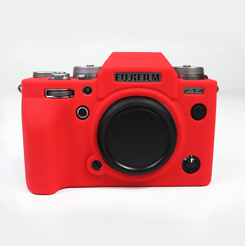 Soft Silicone Protective Case for FUJIFILM X-T4 - Red