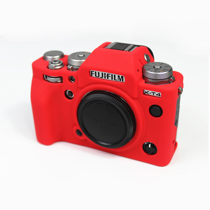 Soft Silicone Protective Case for FUJIFILM X-T4 - Red