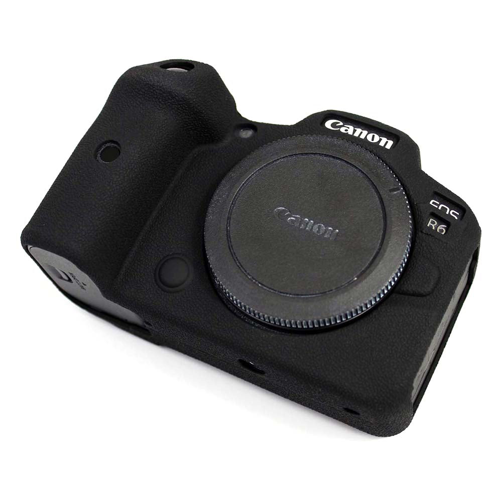 Soft Silicone Case for Canon EOS R6 Camera - Black