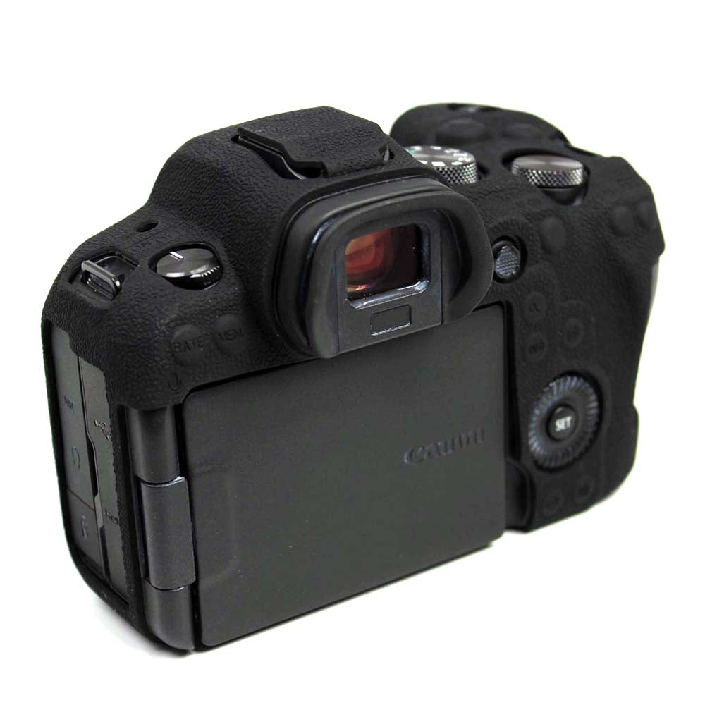Soft Silicone Case for Canon EOS R6 Camera - Black