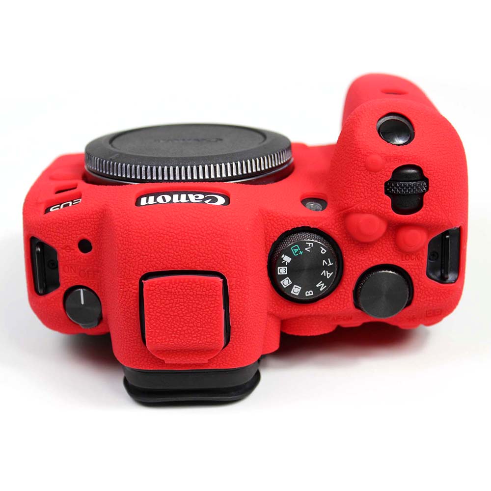 Soft Silicone Case for Canon EOS R6 Camera - Red