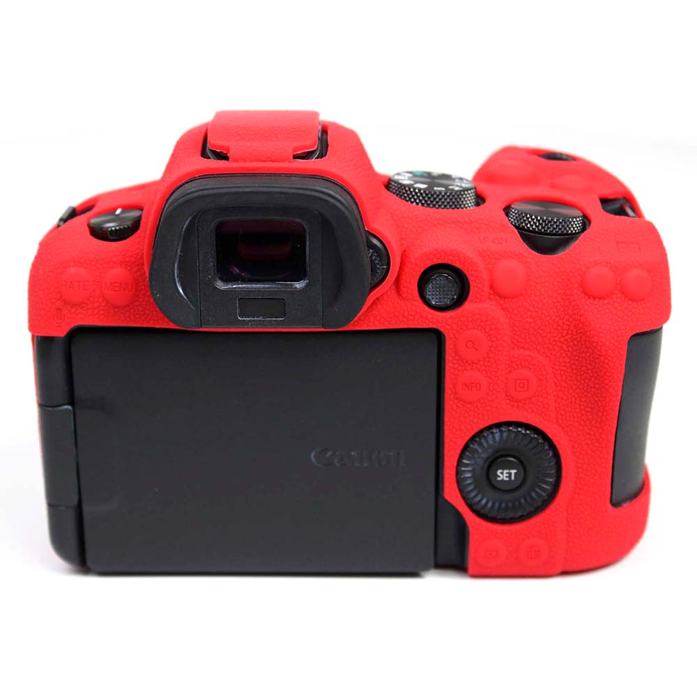 Soft Silicone Case for Canon EOS R6 Camera - Red