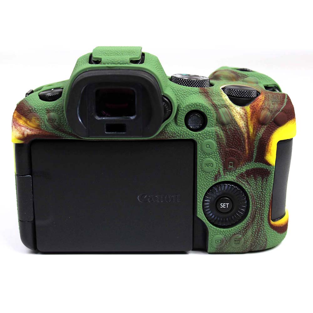 Soft Silicone Case for Canon EOS R6 Camera - Camouflage
