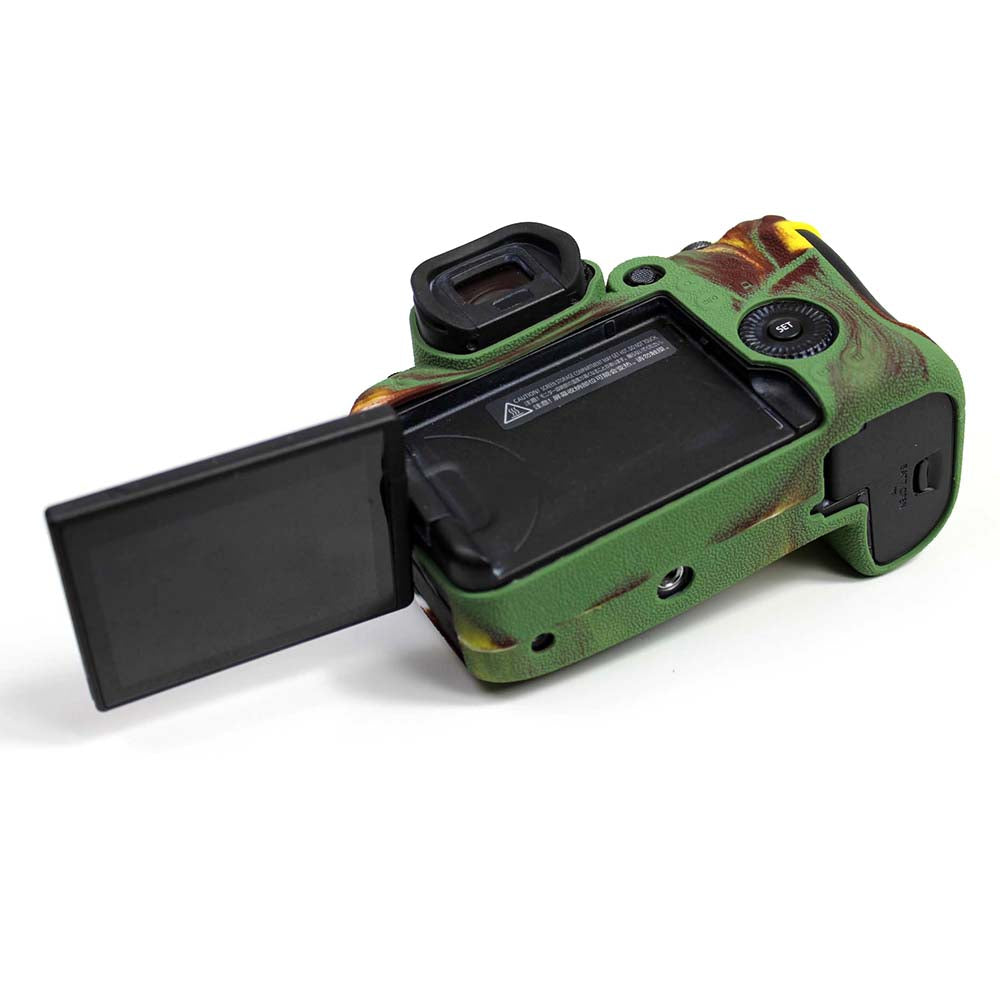 Soft Silicone Case for Canon EOS R6 Camera - Camouflage