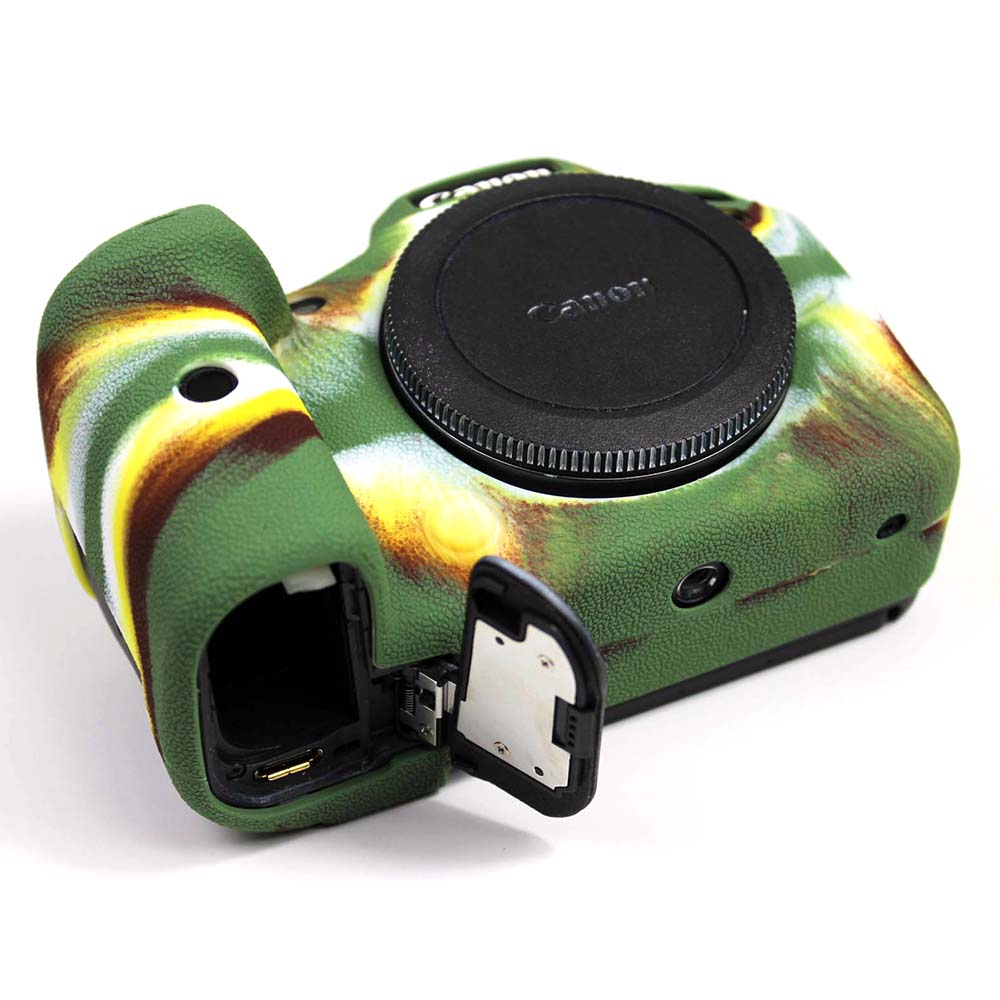 Soft Silicone Case for Canon EOS R6 Camera - Camouflage
