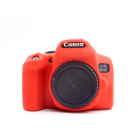 Soft Silicone Protective Camera Case for Canon EOS 850D - Red