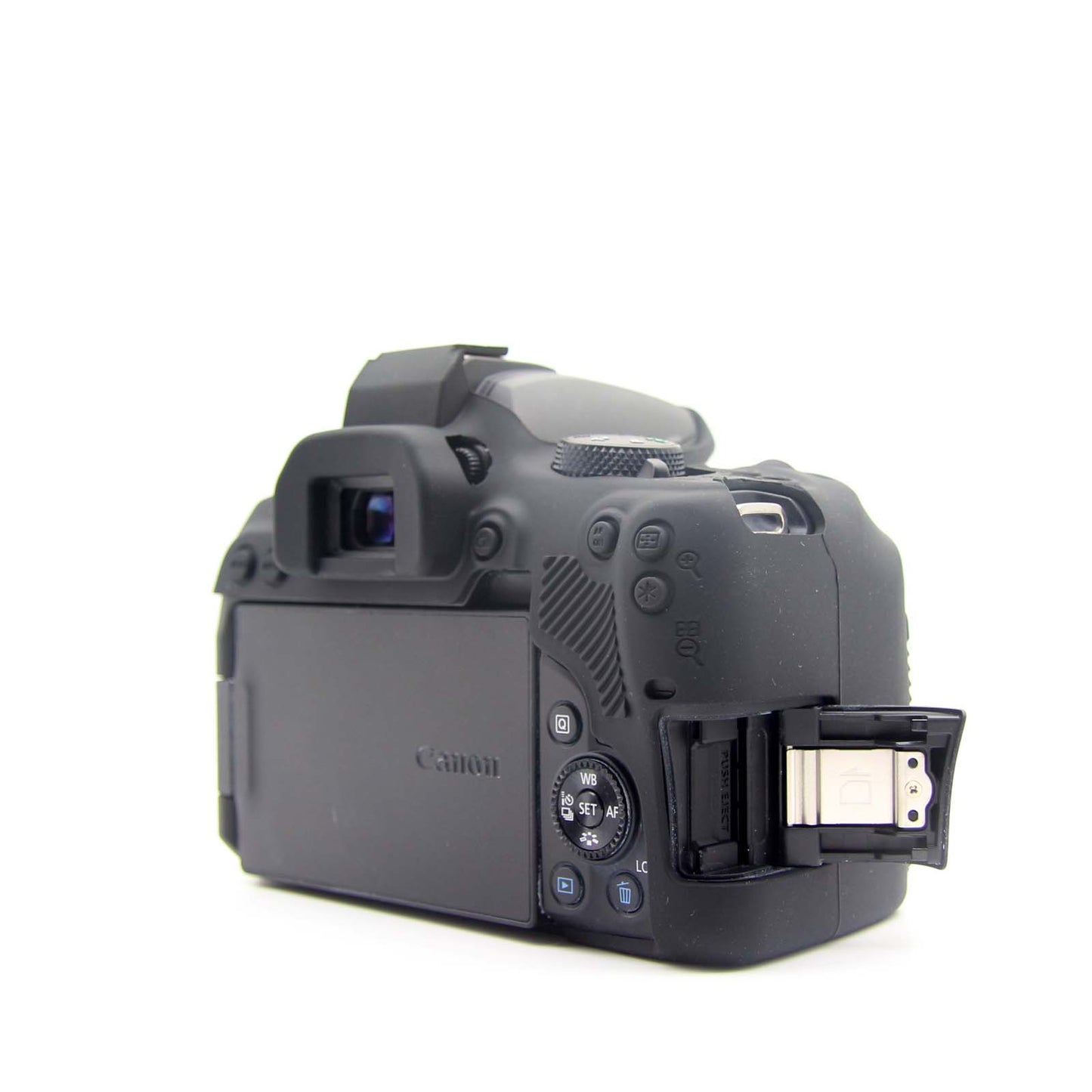 Soft Silicone Protective Camera Case for Canon EOS 850D - Black