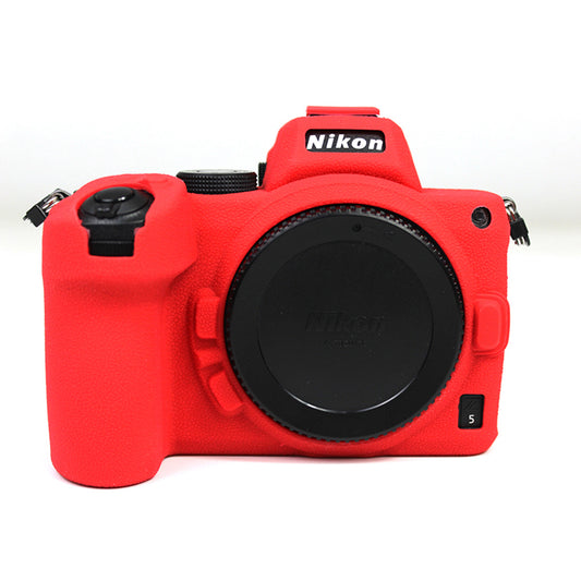 Soft Silicone Protective Camera Case Dustproof Shell for Nikon Z5 - Red