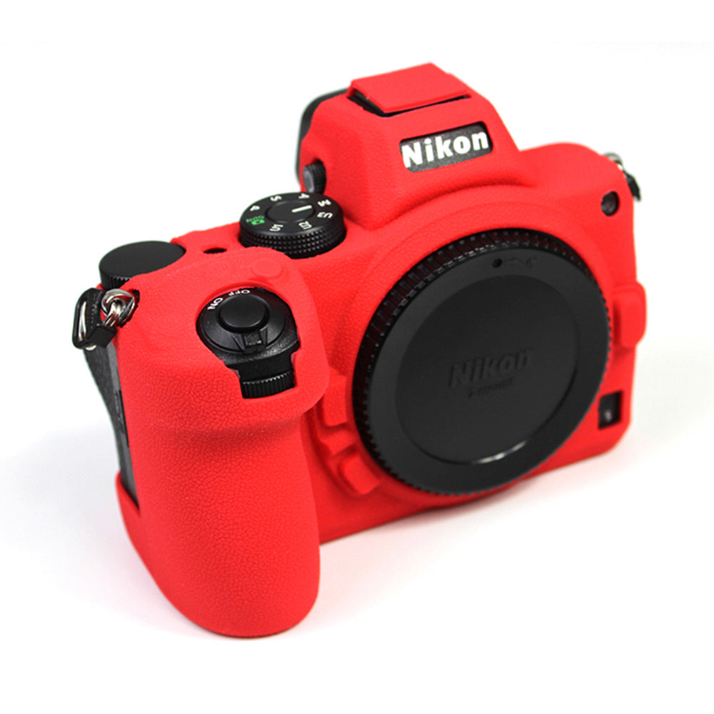 Soft Silicone Protective Camera Case Dustproof Shell for Nikon Z5 - Red