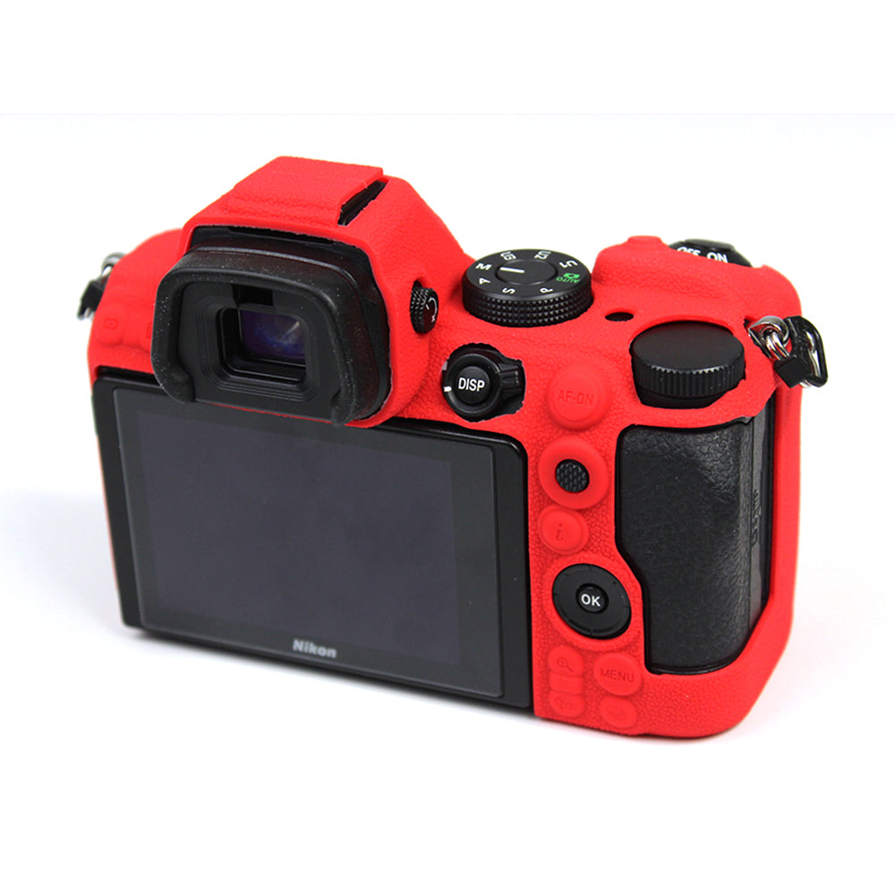 Soft Silicone Protective Camera Case Dustproof Shell for Nikon Z5 - Red
