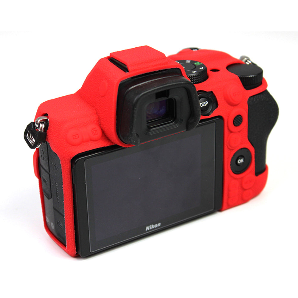Soft Silicone Protective Camera Case Dustproof Shell for Nikon Z5 - Red