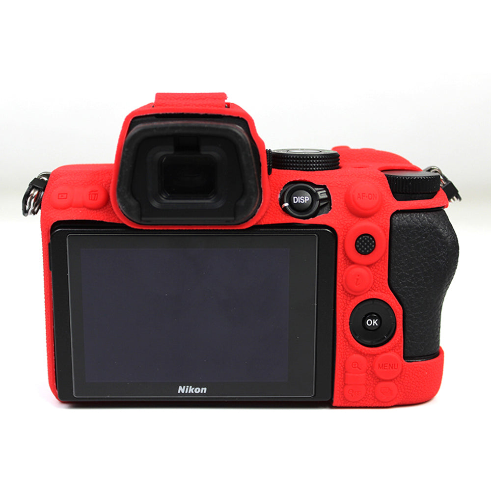 Soft Silicone Protective Camera Case Dustproof Shell for Nikon Z5 - Red