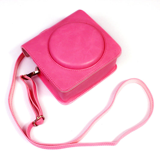 PU Leather Camera Case Cover for Instax Square SQ1 Camera Bag - Rose