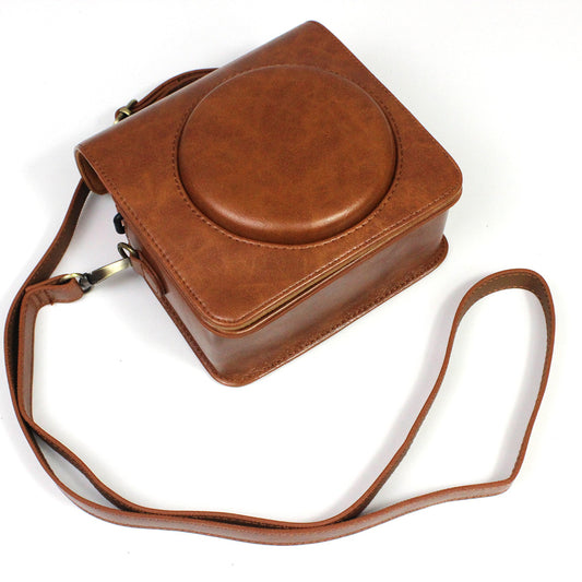 PU Leather Camera Case Cover for Instax Square SQ1 Camera Bag - Brown