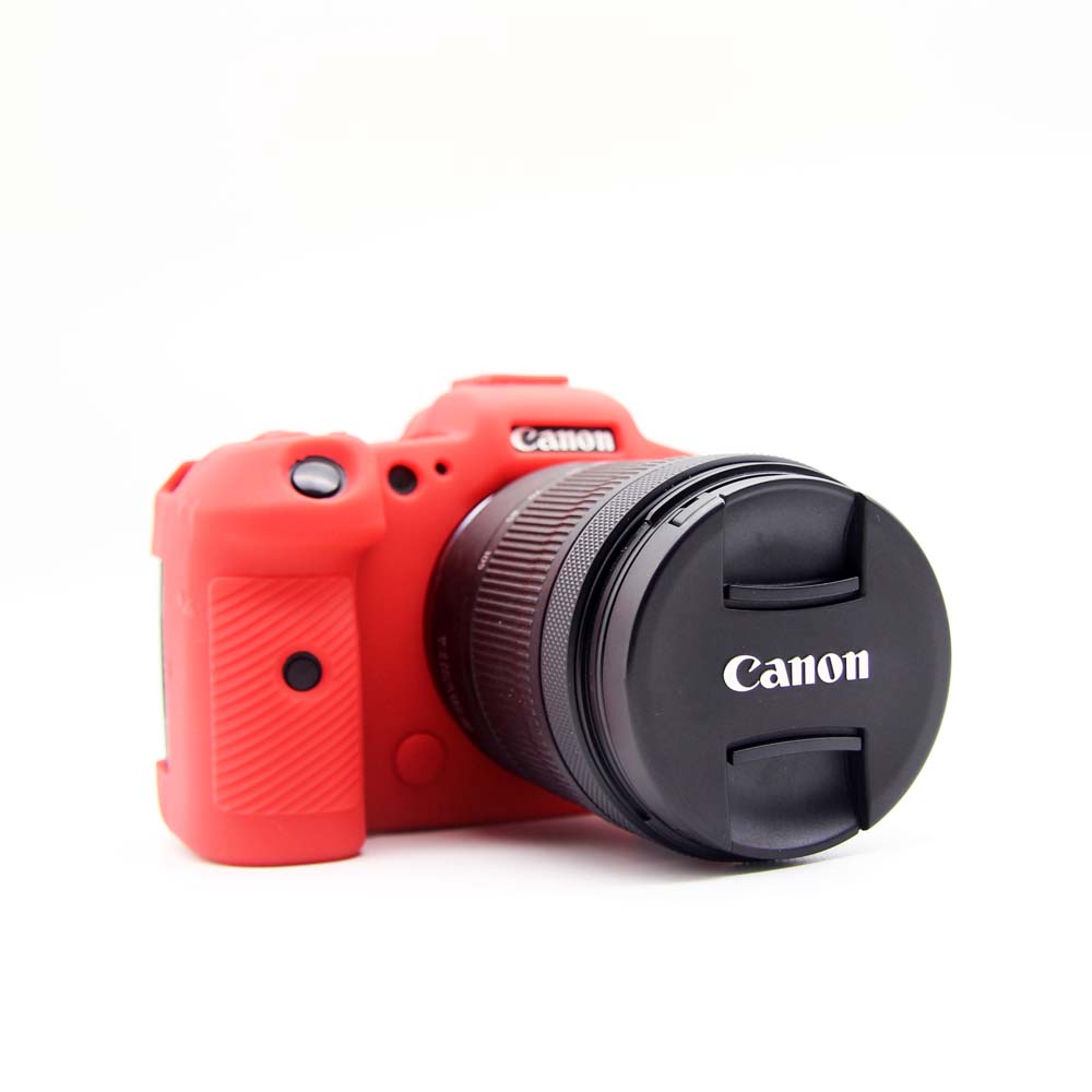 Soft Silicone Camera Protective Case for Canon EOS R5 - Red