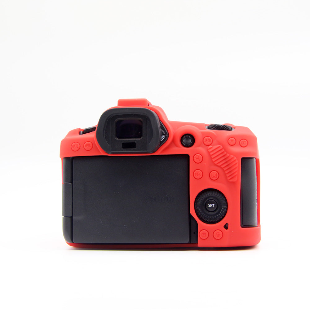 Soft Silicone Camera Protective Case for Canon EOS R5 - Red