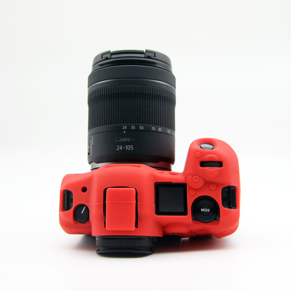 Soft Silicone Camera Protective Case for Canon EOS R5 - Red