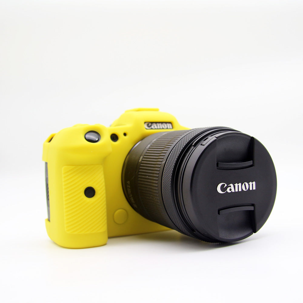 Soft Silicone Camera Protective Case for Canon EOS R5 - Yellow