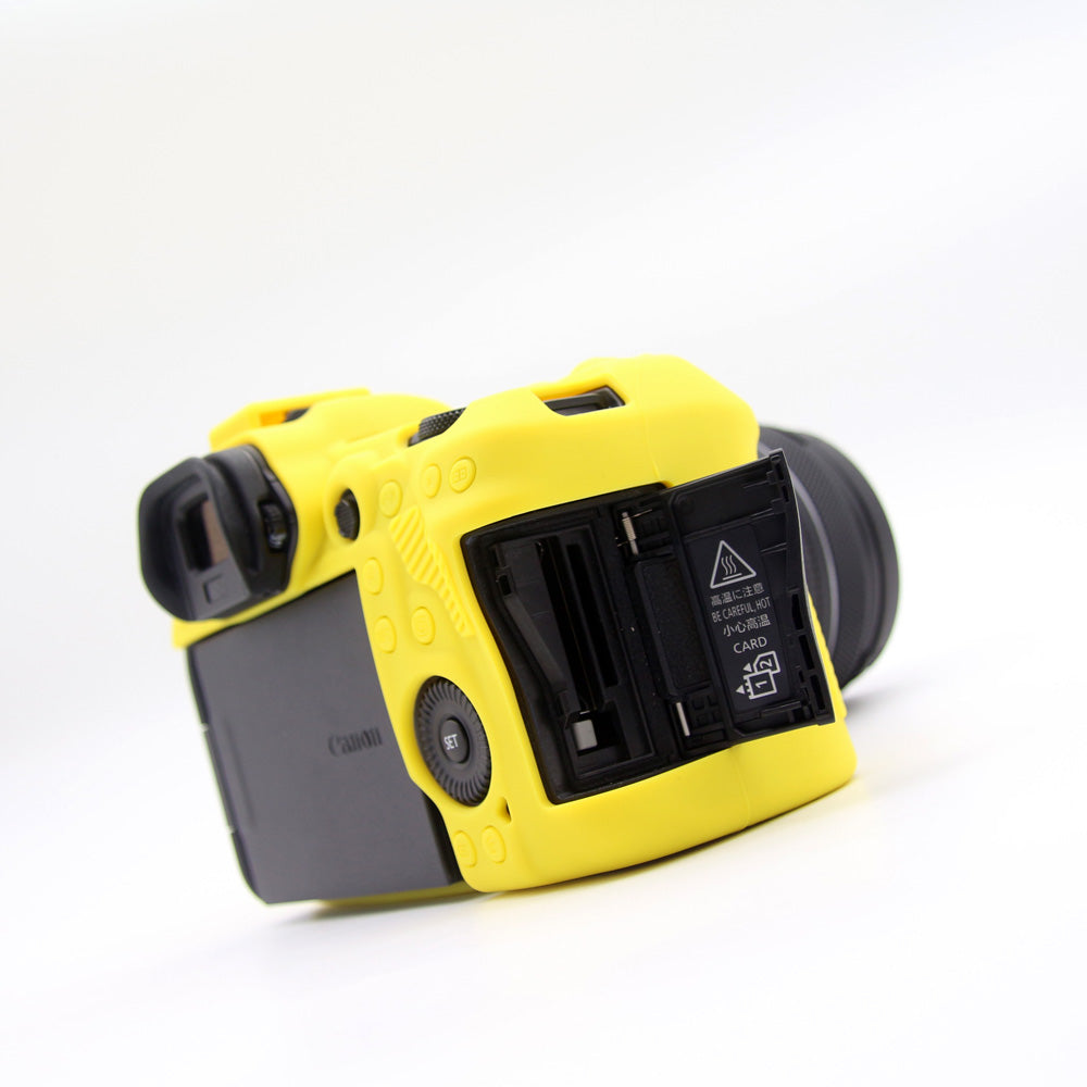 Soft Silicone Camera Protective Case for Canon EOS R5 - Yellow