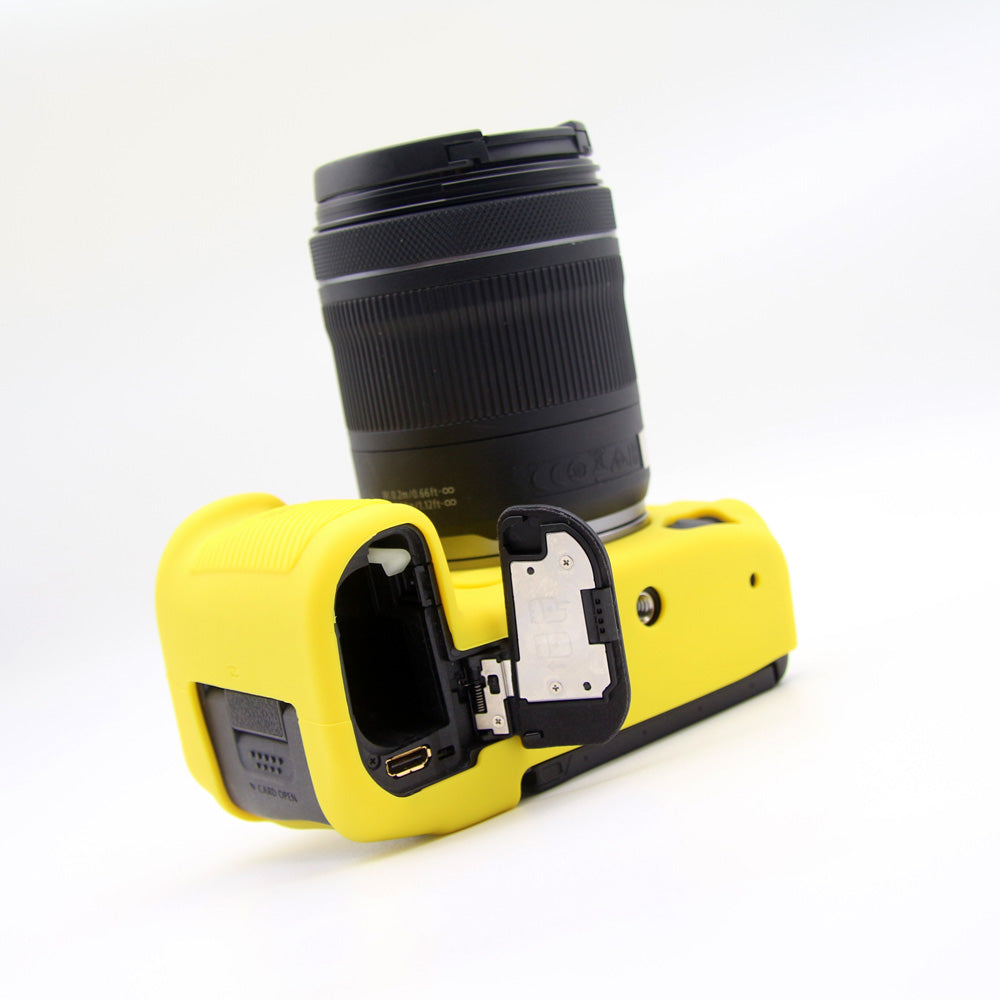 Soft Silicone Camera Protective Case for Canon EOS R5 - Yellow