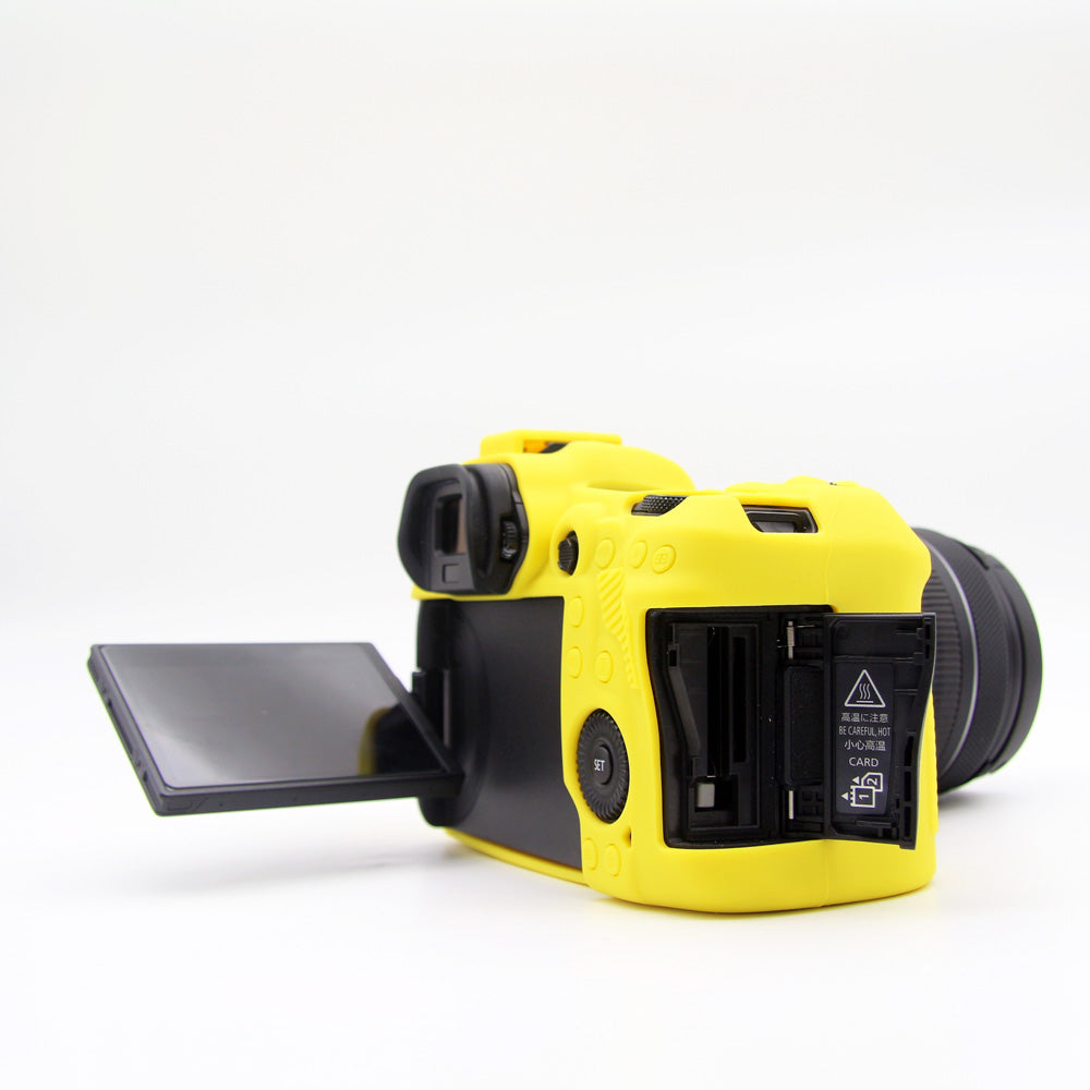 Soft Silicone Camera Protective Case for Canon EOS R5 - Yellow