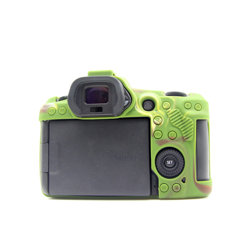 Soft Silicone Camera Protective Case for Canon EOS R5 - Camouflage