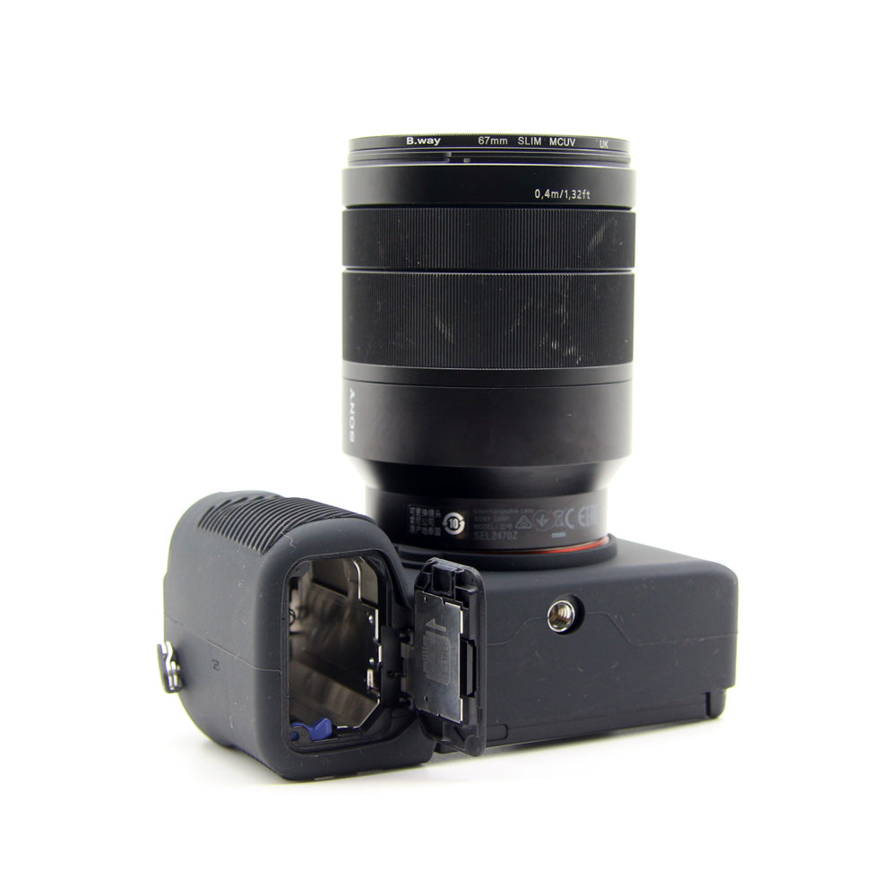 Soft Silicone Protective Skin Shell Case Cover for Sony A7C Camera - Black