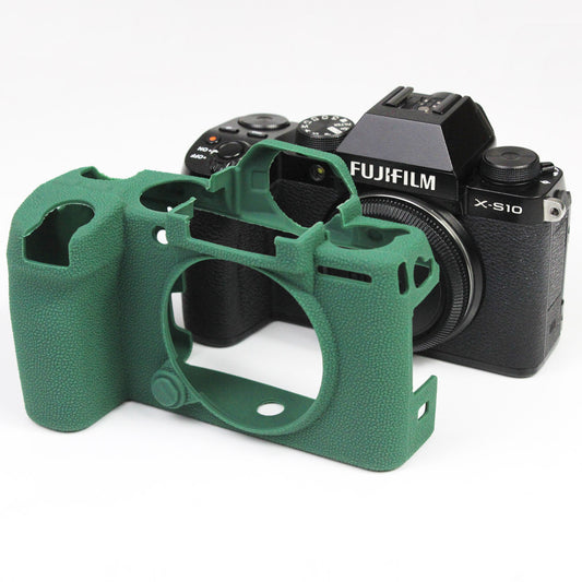 Shockproof Silicone Camera Protective Case Skin Cover for Fujifilm X-S10 - Green