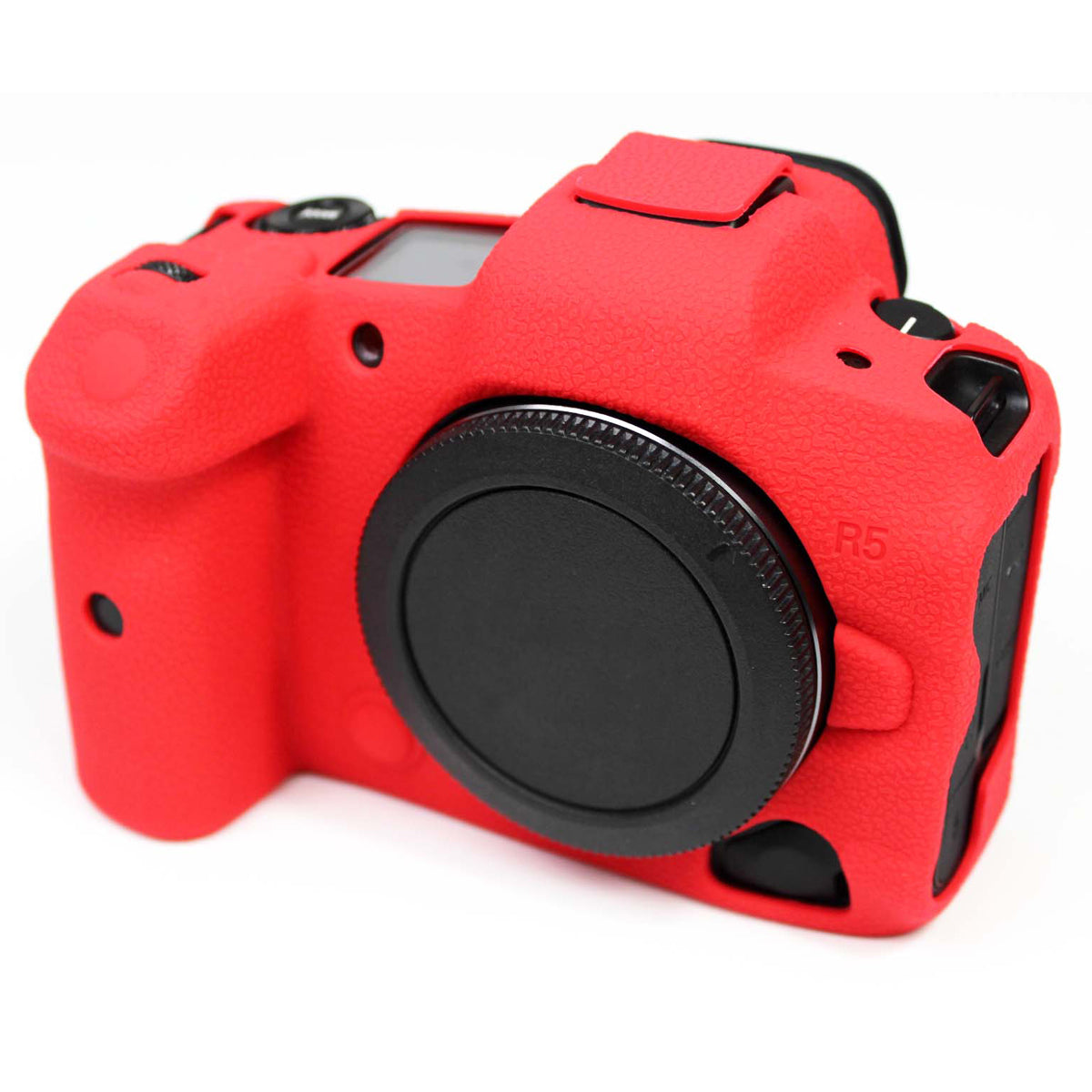 Soft Silicone Case Camera Protector Skin Bag Body Cover for Canon EOS R5 - Red