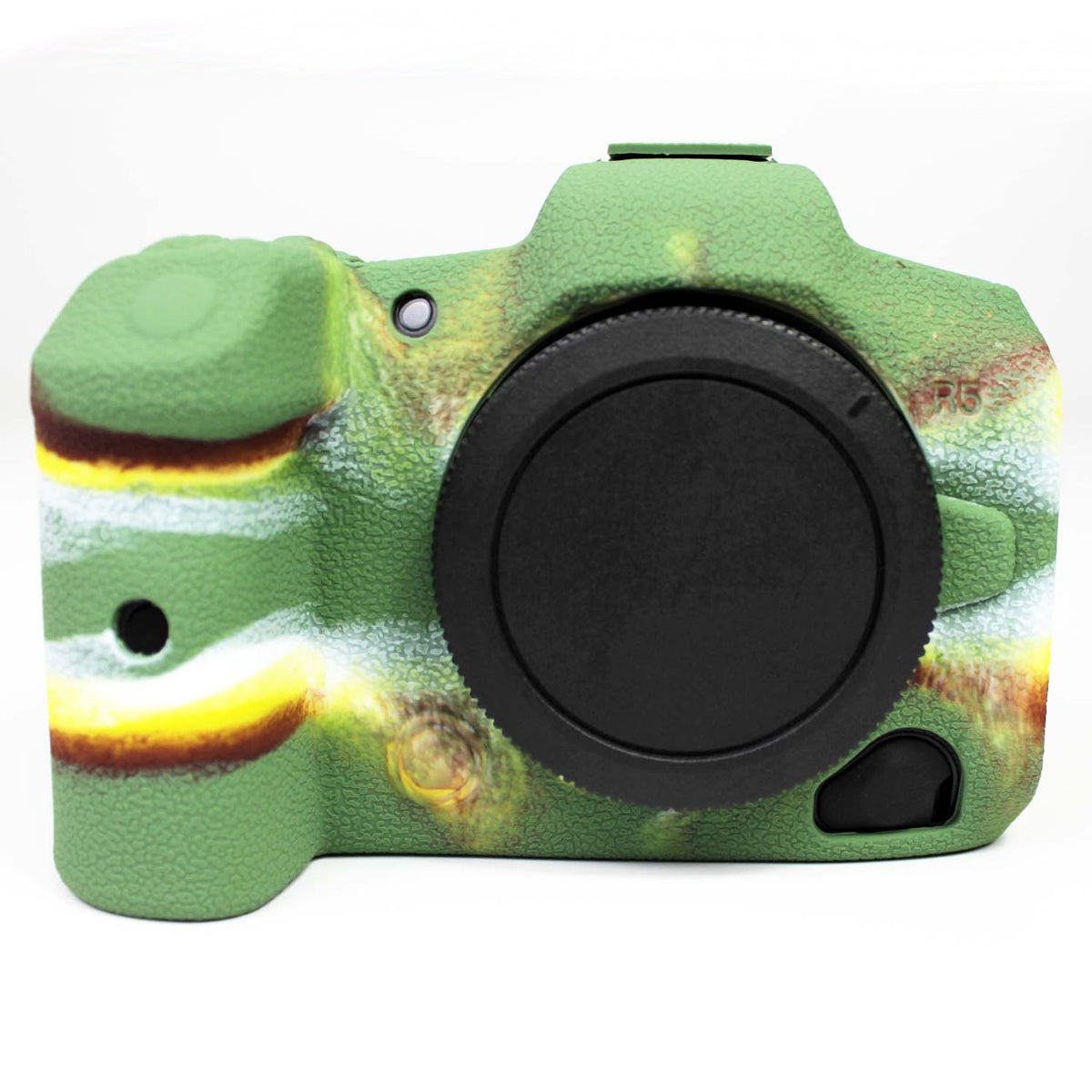 Soft Silicone Case Camera Protector Skin Bag Body Cover for Canon EOS R5 - Camouflage