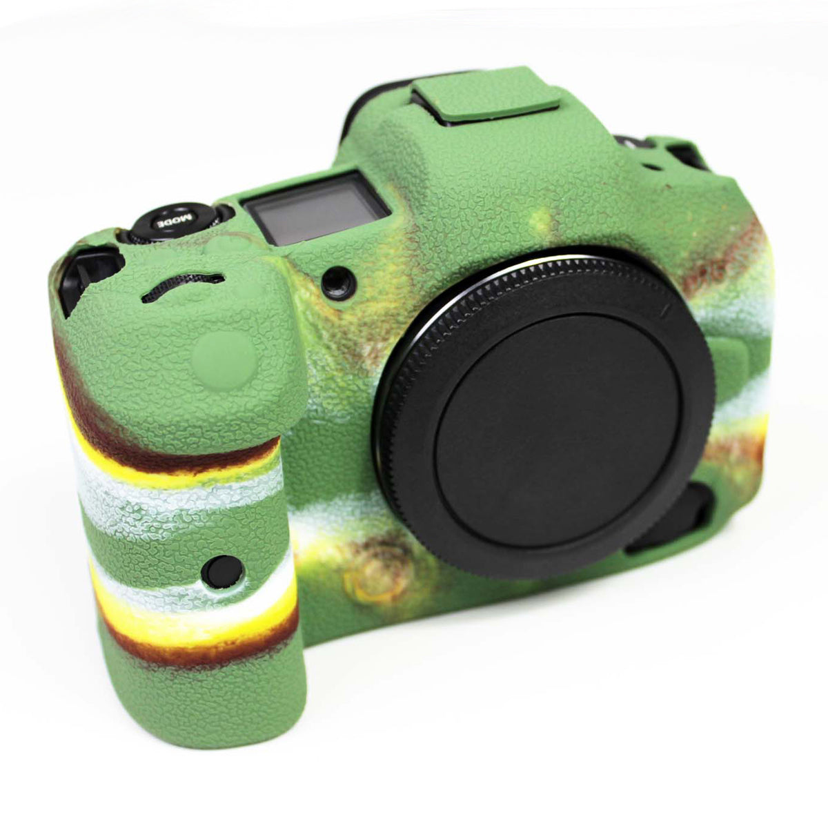 Soft Silicone Case Camera Protector Skin Bag Body Cover for Canon EOS R5 - Camouflage