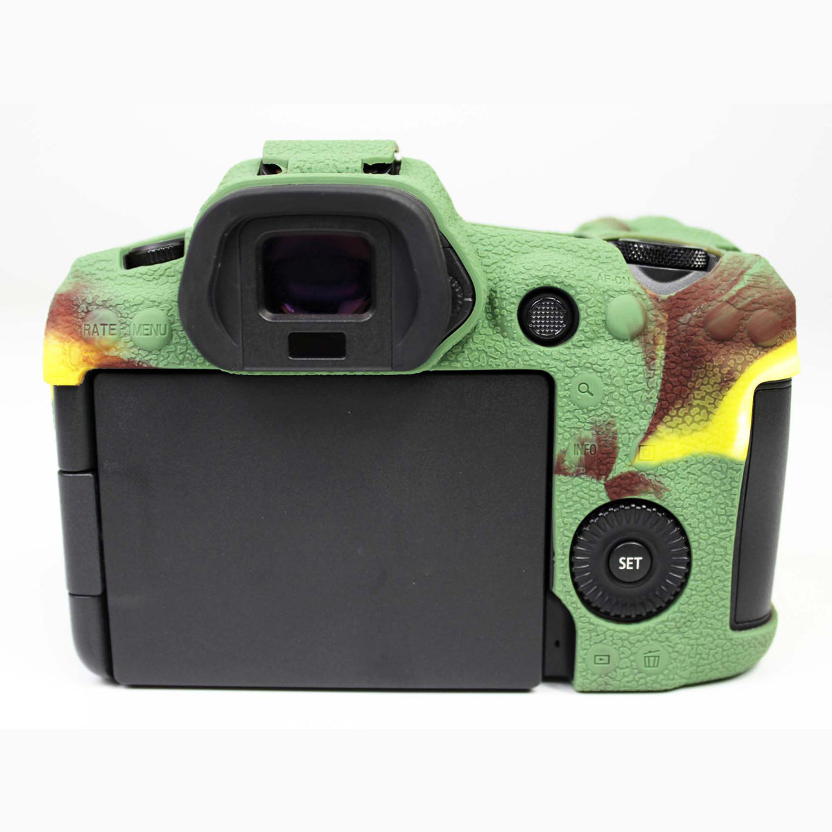 Soft Silicone Case Camera Protector Skin Bag Body Cover for Canon EOS R5 - Camouflage