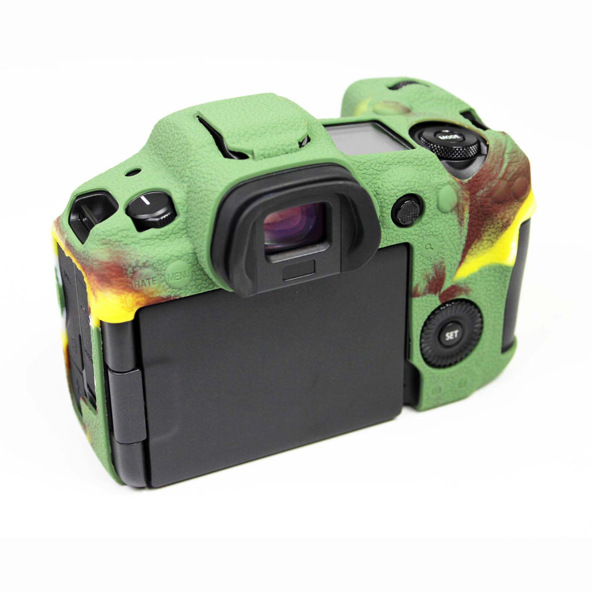 Soft Silicone Case Camera Protector Skin Bag Body Cover for Canon EOS R5 - Camouflage
