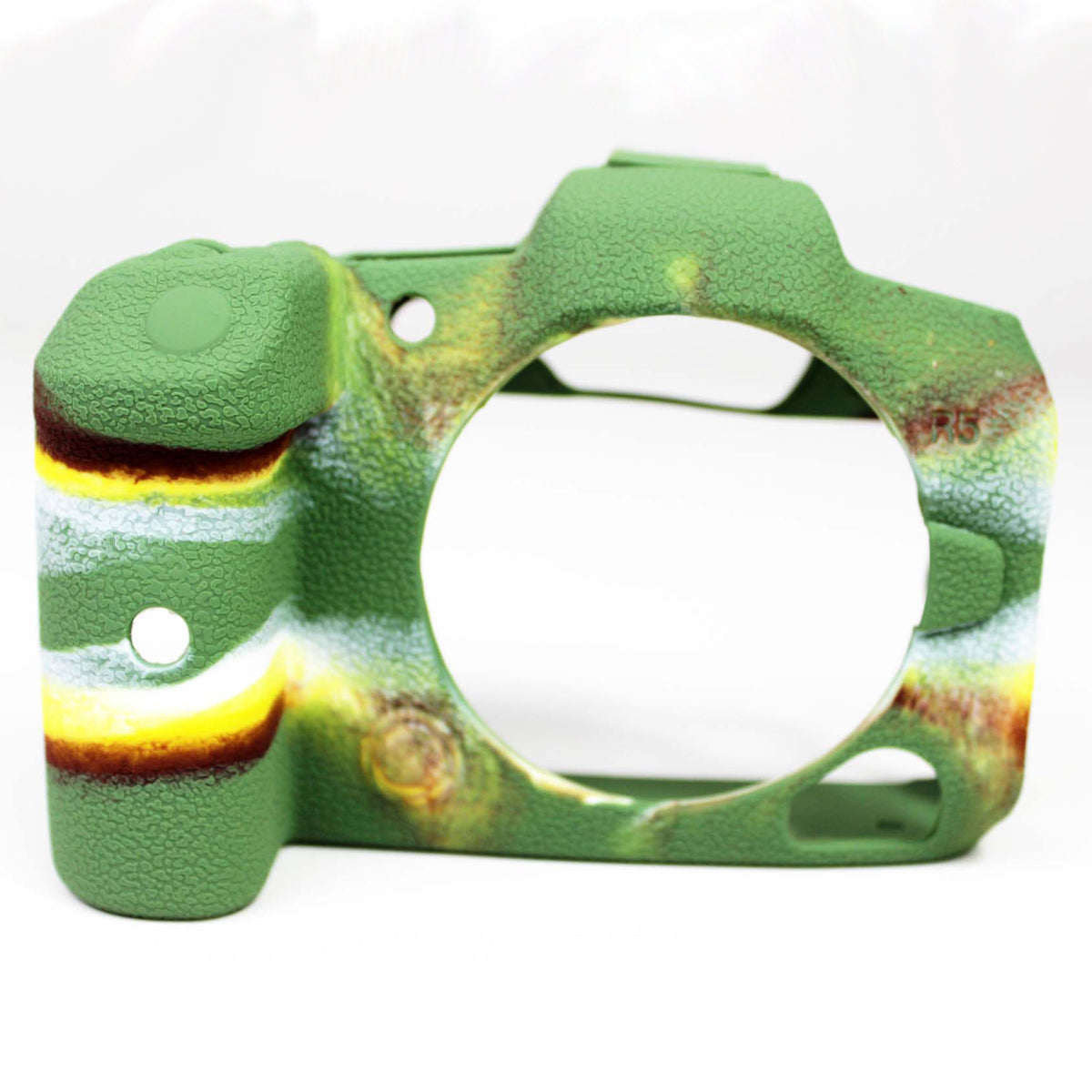 Soft Silicone Case Camera Protector Skin Bag Body Cover for Canon EOS R5 - Camouflage