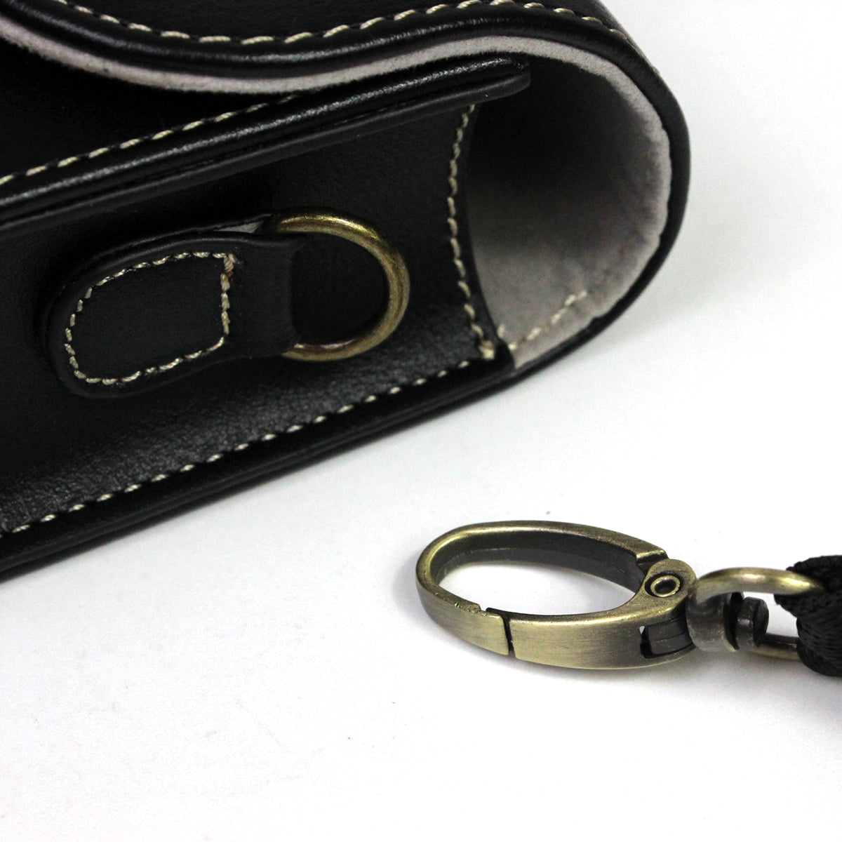 Camera Bag PU Leather Protective Case with Shoulder Strap for Canon Ricoh Sony Olympus - Brown