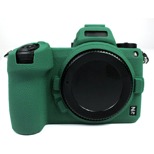 Soft Silicone Case Camera Protective Sleeve Cover for Nikon Z 6II/Z 7II - Blackish Green