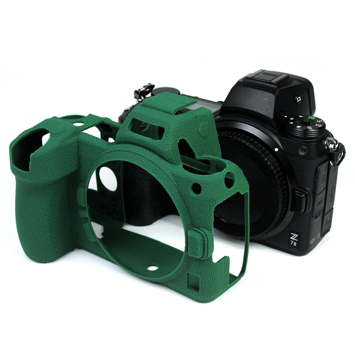 Soft Silicone Case Camera Protective Sleeve Cover for Nikon Z 6II/Z 7II - Blackish Green