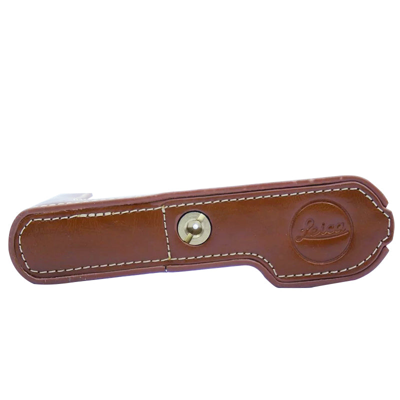 Camera Protection Bottom Case PU Leather Cover with Battery Opening for Leica T/TYP701 - Brown