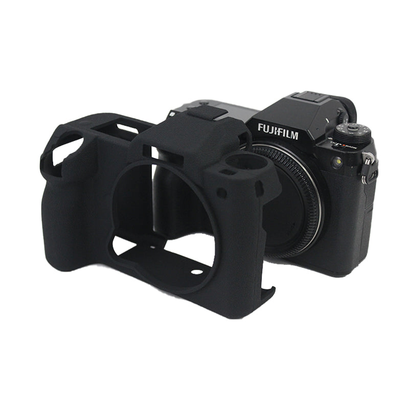 Soft Silicone Camera Case Protector SLR Camera Body Sleeve Cover for Fujifilm GFX 100S - Black