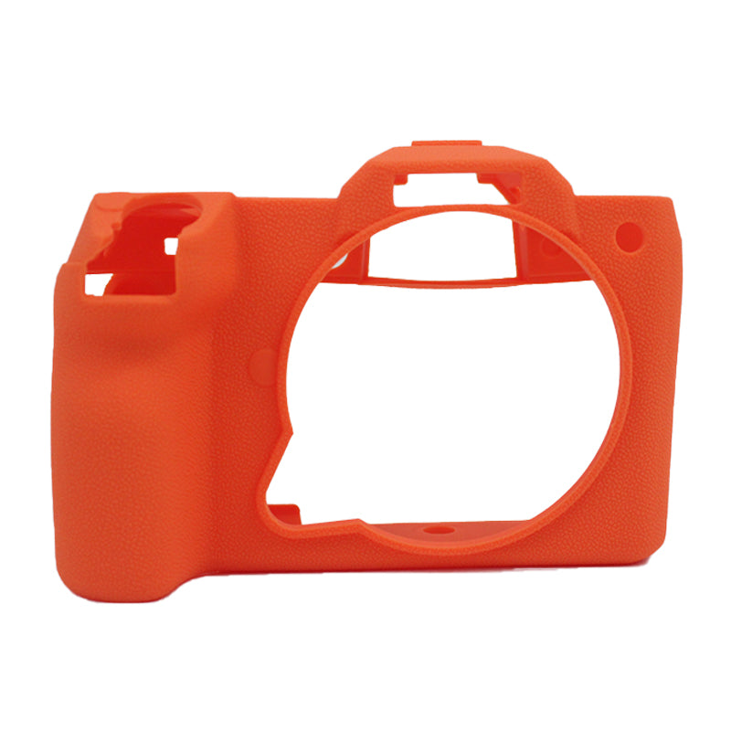 Soft Silicone Camera Case Protector SLR Camera Body Sleeve Cover for Fujifilm GFX 100S - Orange