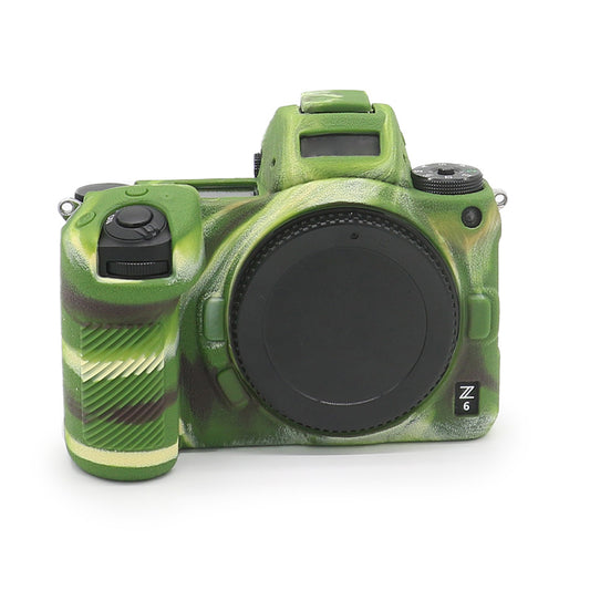 Litchi Texture Silicone Case Dustproof Camera Protective Sleeve Cover for Nikon Z6/Z7 - Camouflage