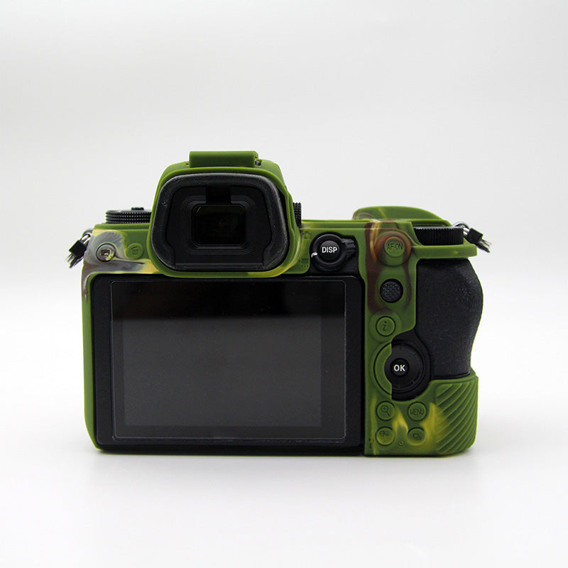Shockproof Plain Texture Silicone Case Camera Protective Sleeve Cover for Nikon Z6/Z7 - Camouflage