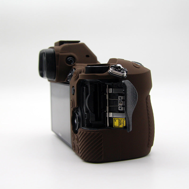 Shockproof Plain Texture Silicone Case Camera Protective Sleeve Cover for Nikon Z6/Z7 - Coffee
