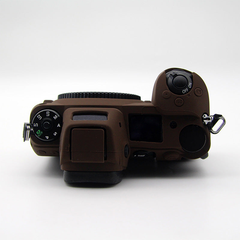 Shockproof Plain Texture Silicone Case Camera Protective Sleeve Cover for Nikon Z6/Z7 - Coffee