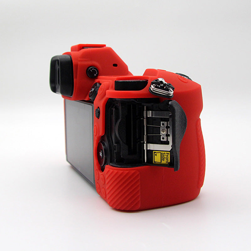 Shockproof Plain Texture Silicone Case Camera Protective Sleeve Cover for Nikon Z6/Z7 - Red