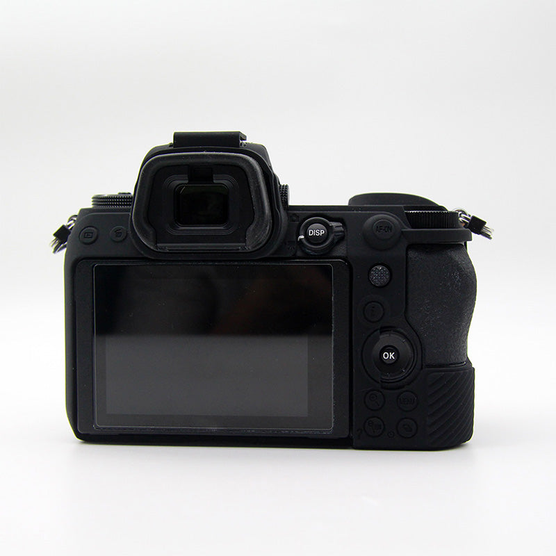 Shockproof Plain Texture Silicone Case Camera Protective Sleeve Cover for Nikon Z6/Z7 - Black