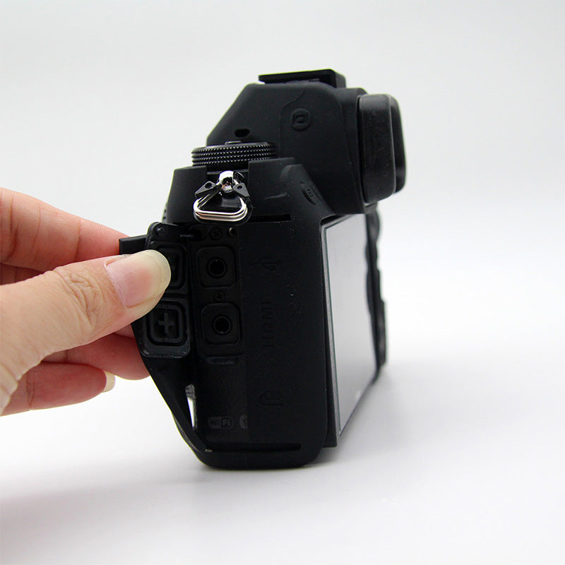 Shockproof Plain Texture Silicone Case Camera Protective Sleeve Cover for Nikon Z6/Z7 - Black