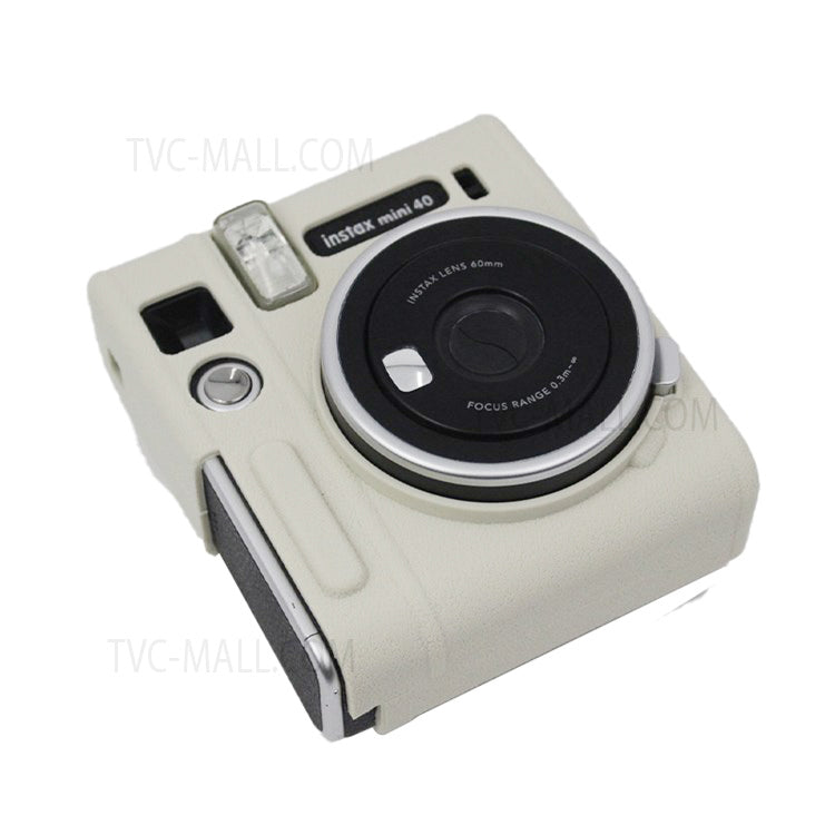 Soft Silicone Camera Case Protector Camera Body Sleeve Cover for Fujifilm Instax Mini 40 - Grey