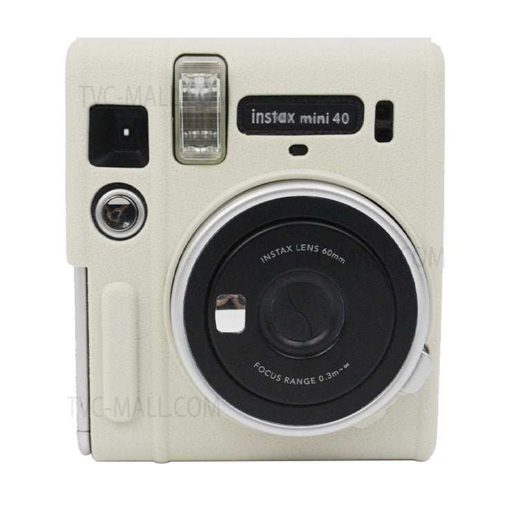 Soft Silicone Camera Case Protector Camera Body Sleeve Cover for Fujifilm Instax Mini 40 - Grey